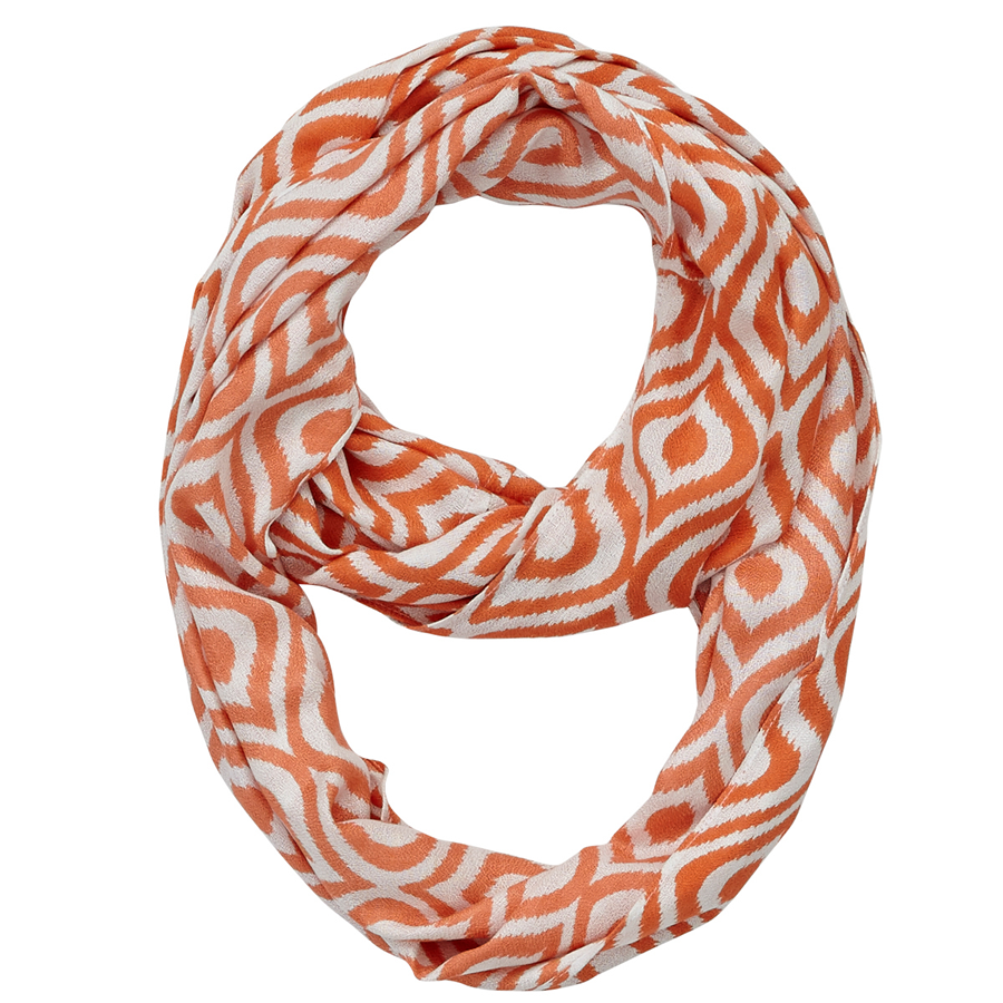 Infinity Neck Scarf Celosia Orange - Pine Hill Collections 