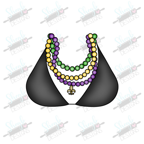 Mardi Gras Beads Cookie Cutter - Sweetleigh