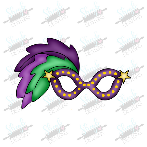 Mardi Gras Mask Cookie Cutter 19, Mardi Gras Cookie Cutters 