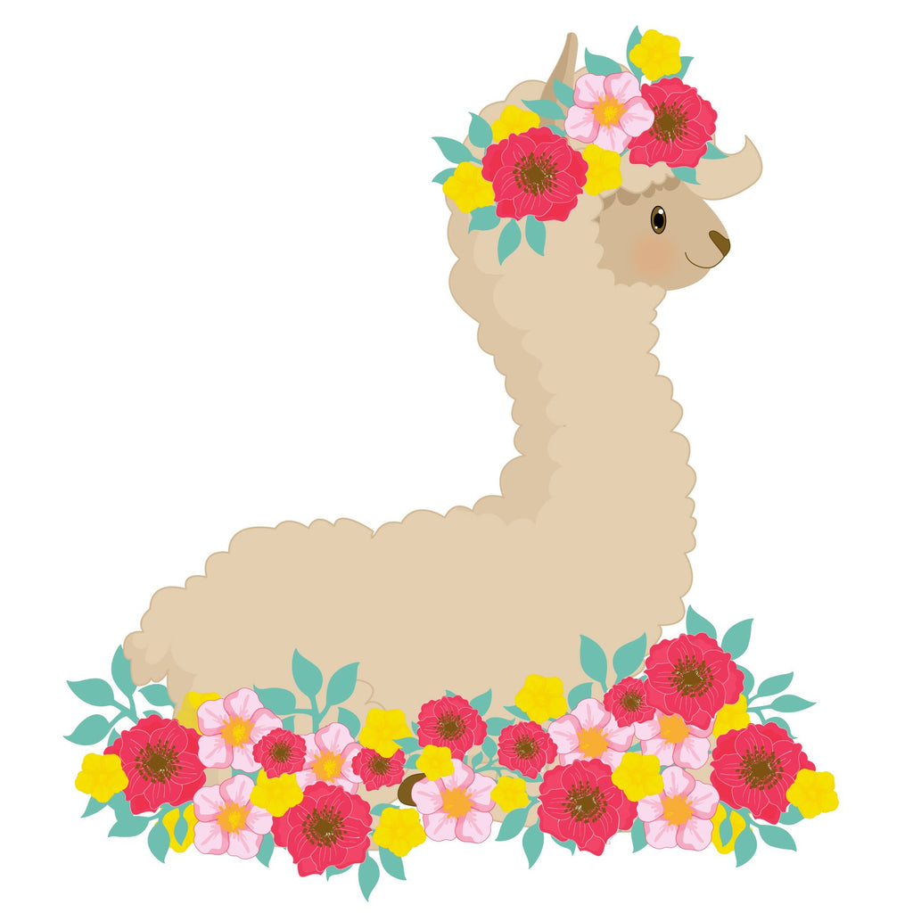 Download Floral Llama Cookie Cutter Sheyb