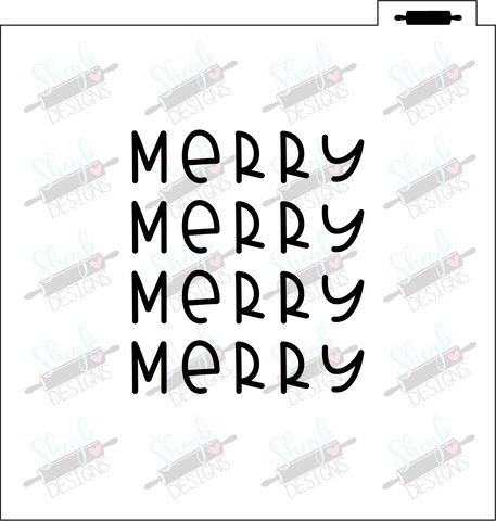 Fancy Merry Christmas Stencil – sheyb