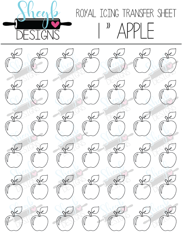 1 Inch Apple Transfer Sheet Sheyb