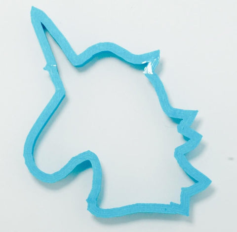 NUMBER ONE 1 WITH UNICORN HORN OUTLINE FIRST 1ST COOKIE CUTTER USA
