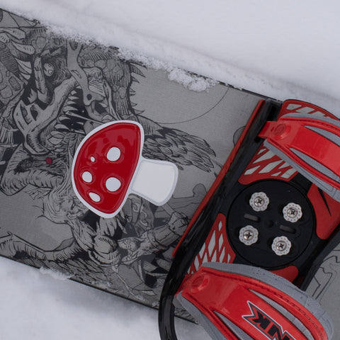 bezig Gastvrijheid alias Mushroom Snowboard Stomp Pad Red – Modish Metal Art