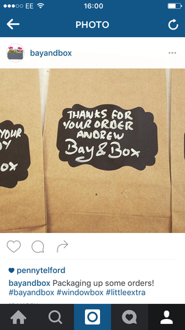 Bay and Box seed packets