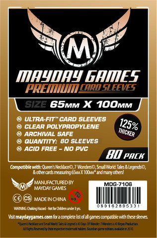 "7 Wonders" Compatible Game Card Sleeves Magnum Ultra-Fit (65x100mm)