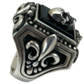 Silver Royal Order Skull Poison Ring - Antique Galleries of Palm Springs