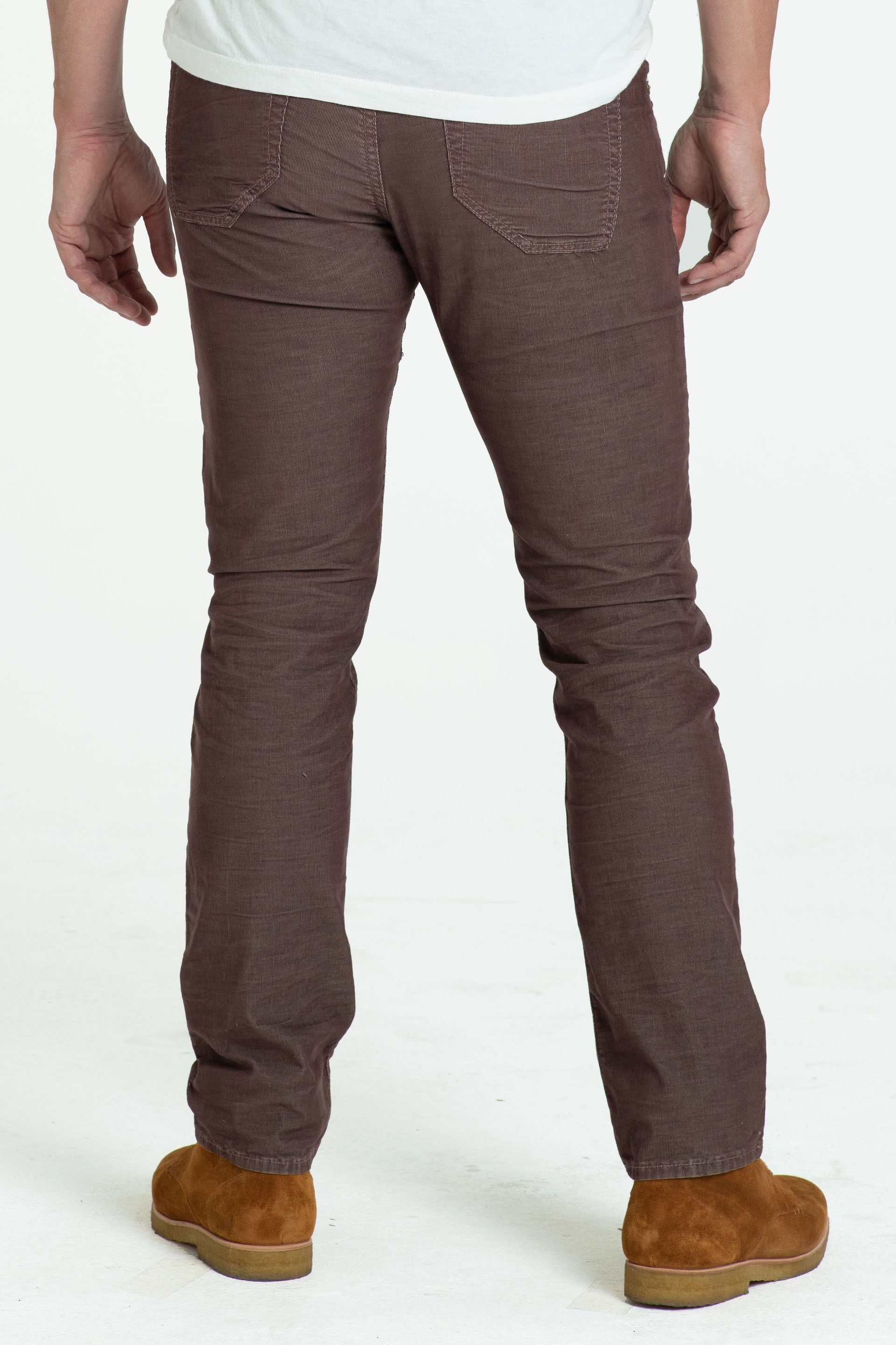 BARFLY SLIM CORD PANTS IN BOURBAN