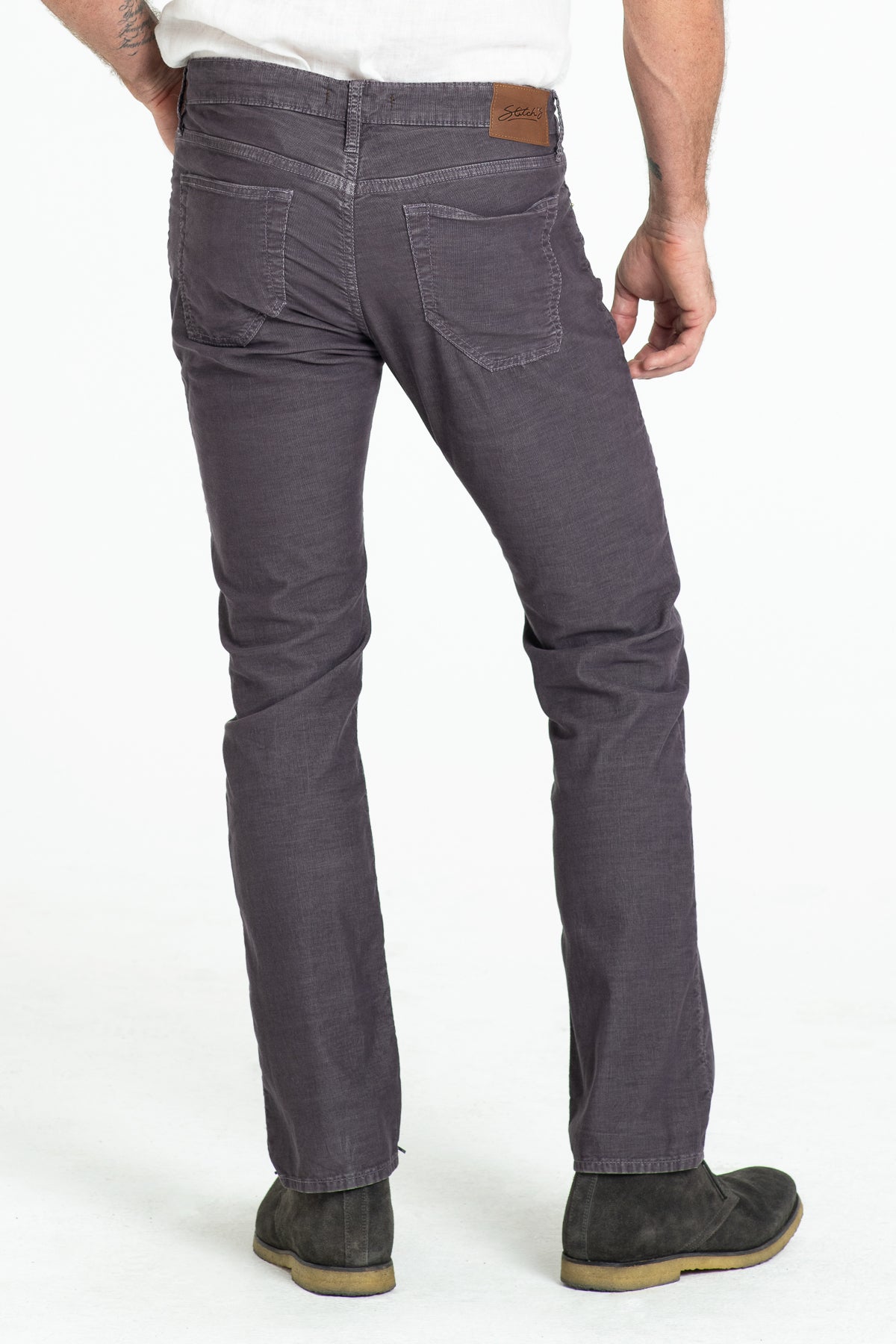 BARFLY SLIM CORD PANTS IN MOCHA