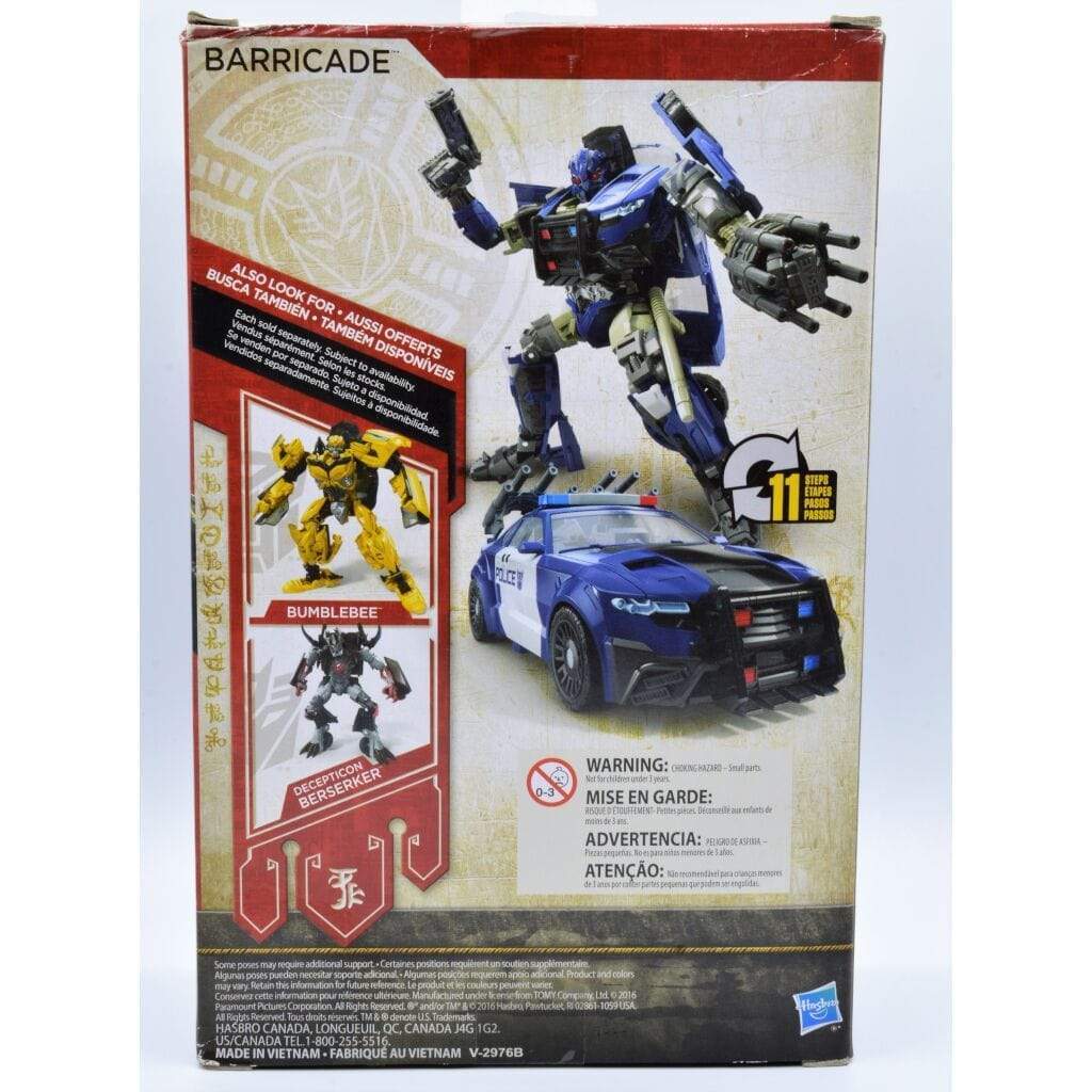 transformers 5 barricade toy