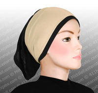 Lot of 18 Classic Poly Headbands in 7 Different Colors Black hijab cap is not included