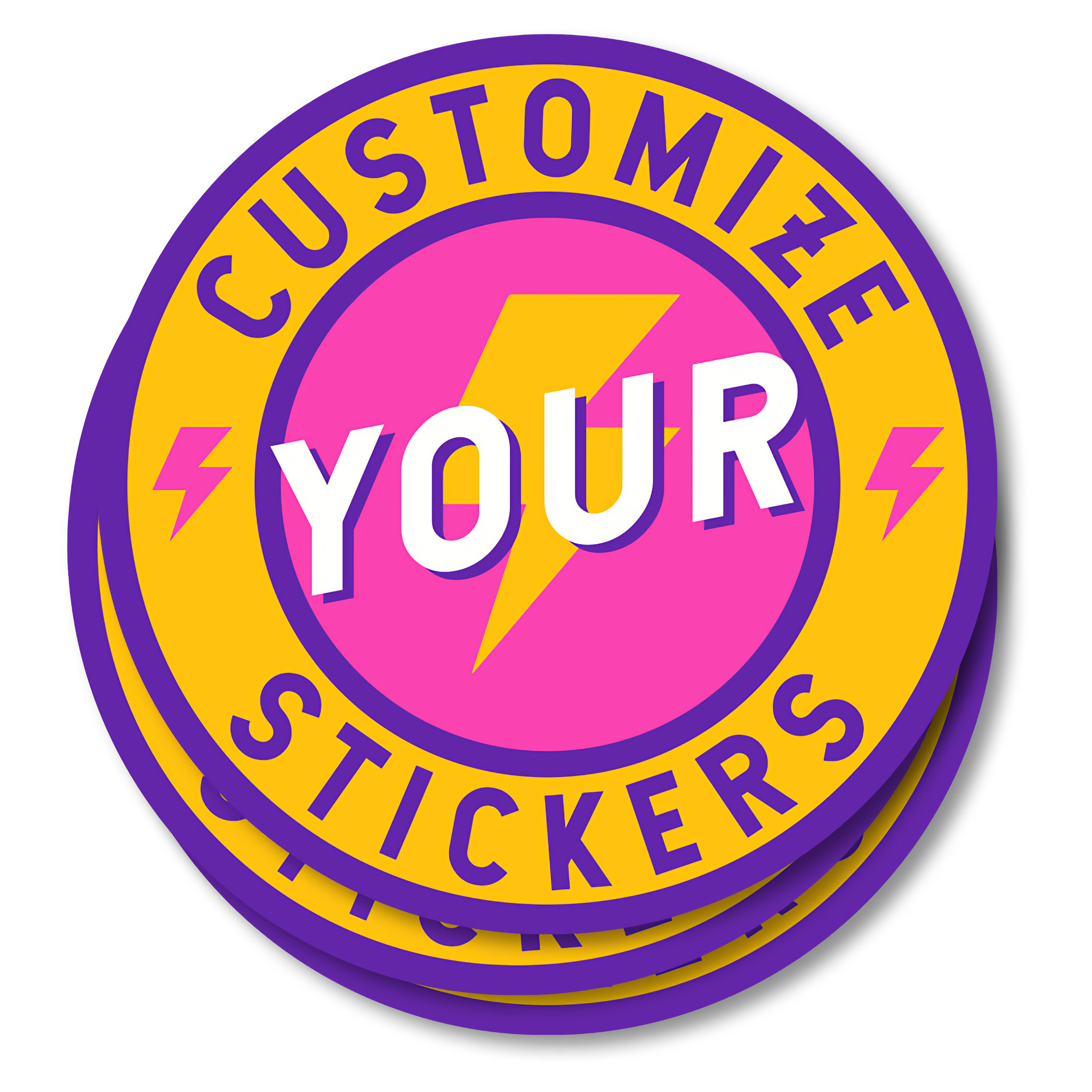  instMerch Custom Labels — Personalized Custom Stickers for  Business Logo — Customized Sticker Roll Custom (2x2 Circle, Pack of 2500)  : Office Products