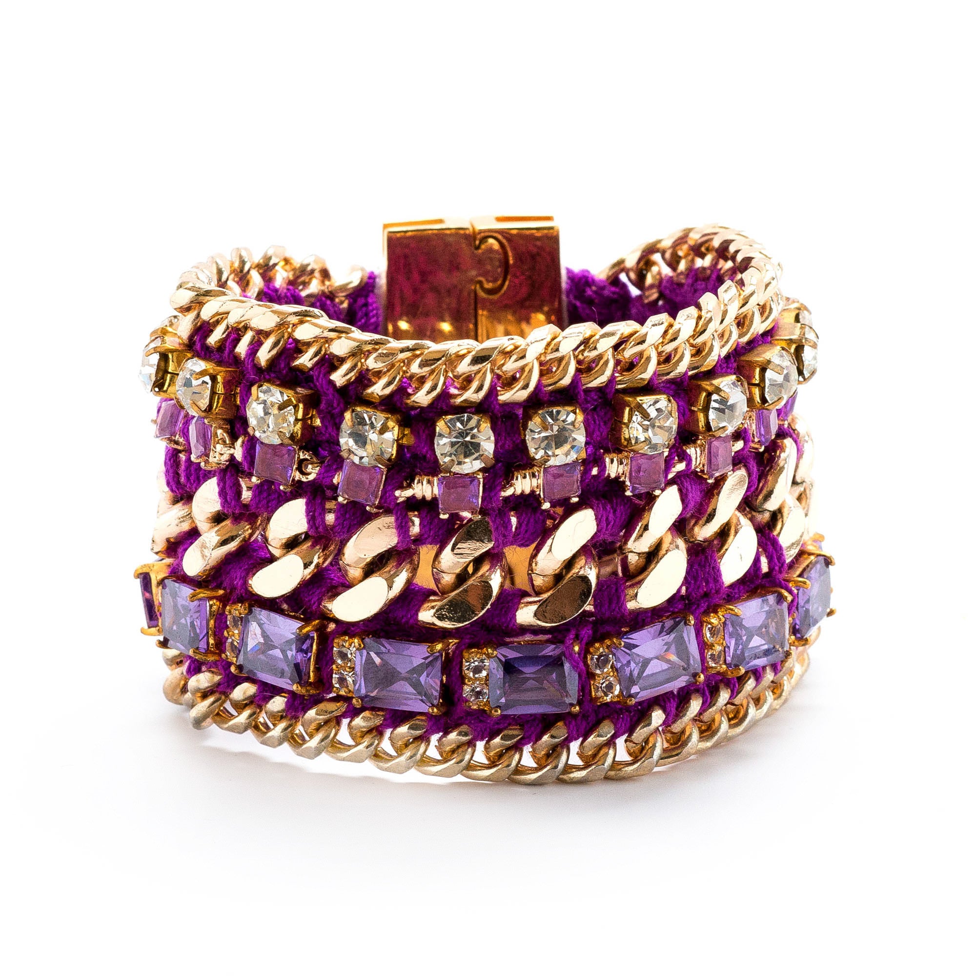 Bloom Embellished Cuff Bracelet