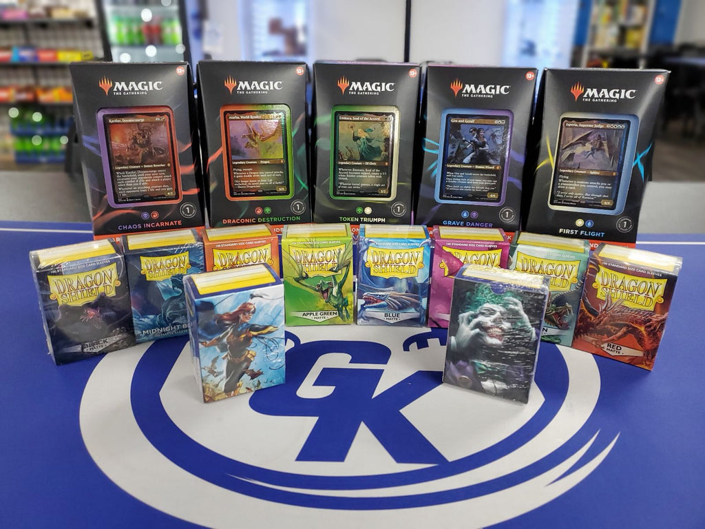 Magic the Gathering products on display at Game Kastle