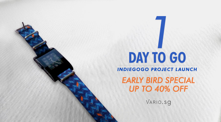 1 day to go to indiegogo launch