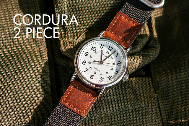 vario cordura cordura oiled leather watch strap