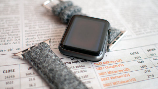 vario harris tweed strap on apple watch