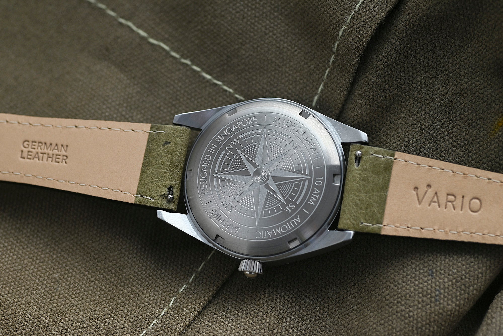 vario nautical watch made in japan