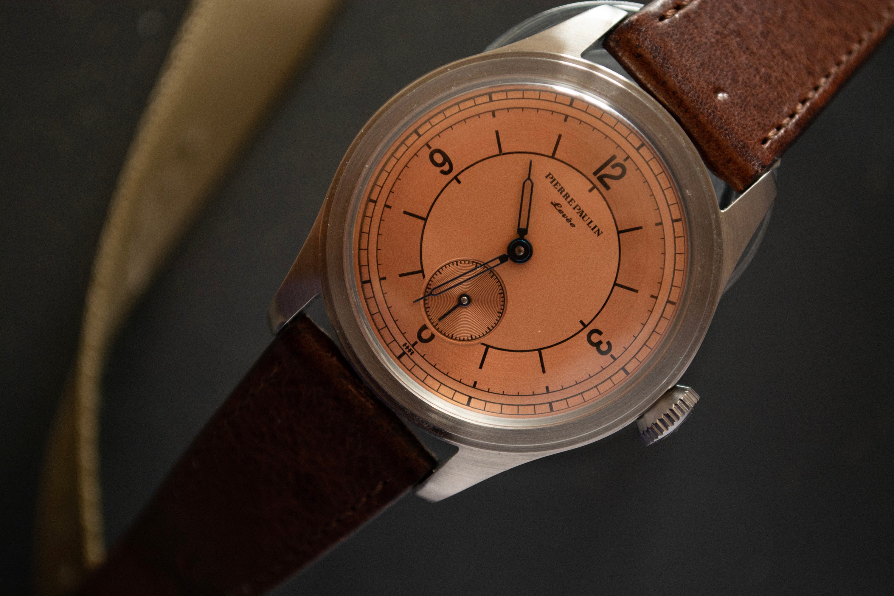 pierre paulin watch with vario leather watch strap