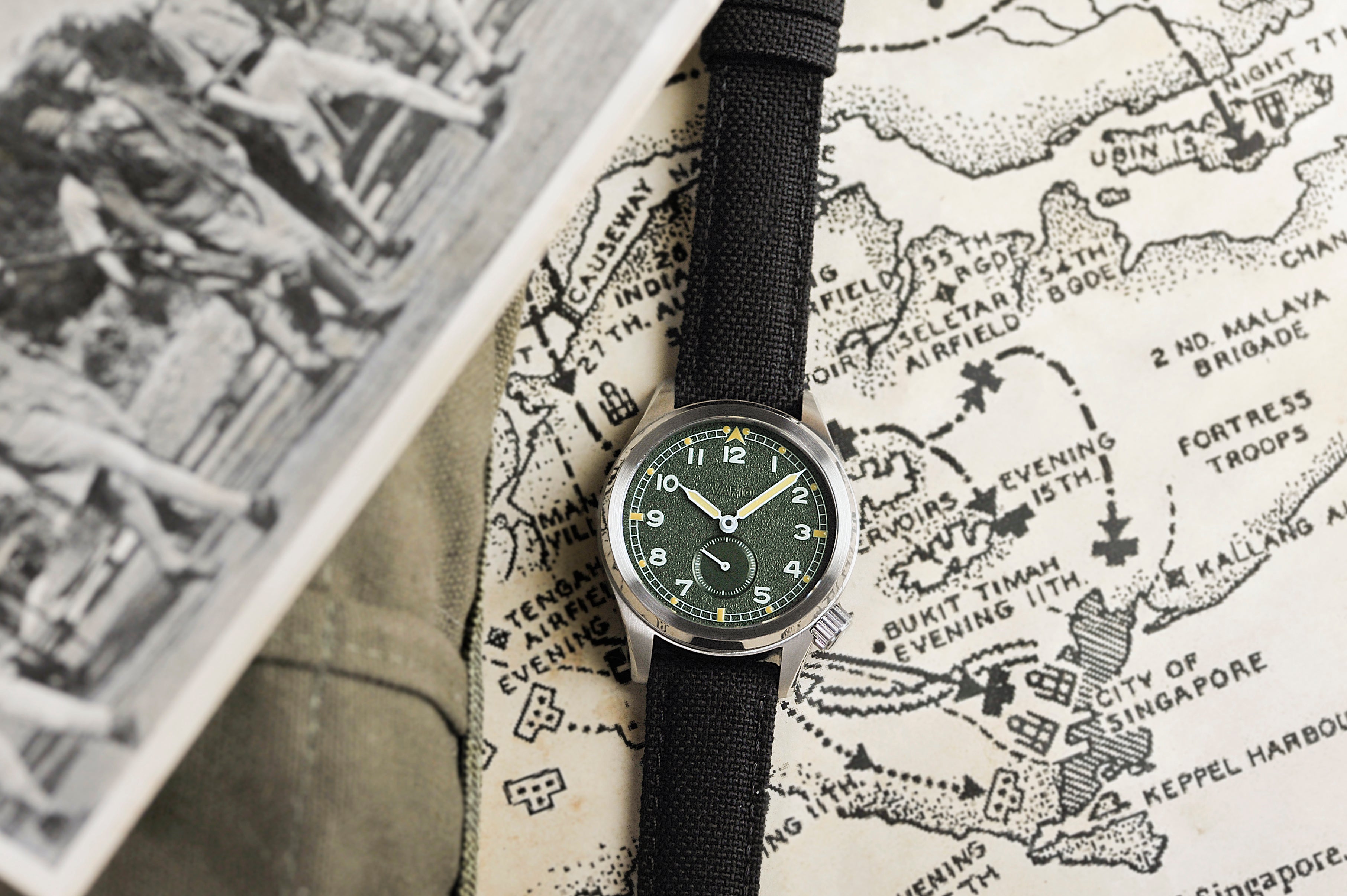 vario 1945 dirty dozen british singapore field watch