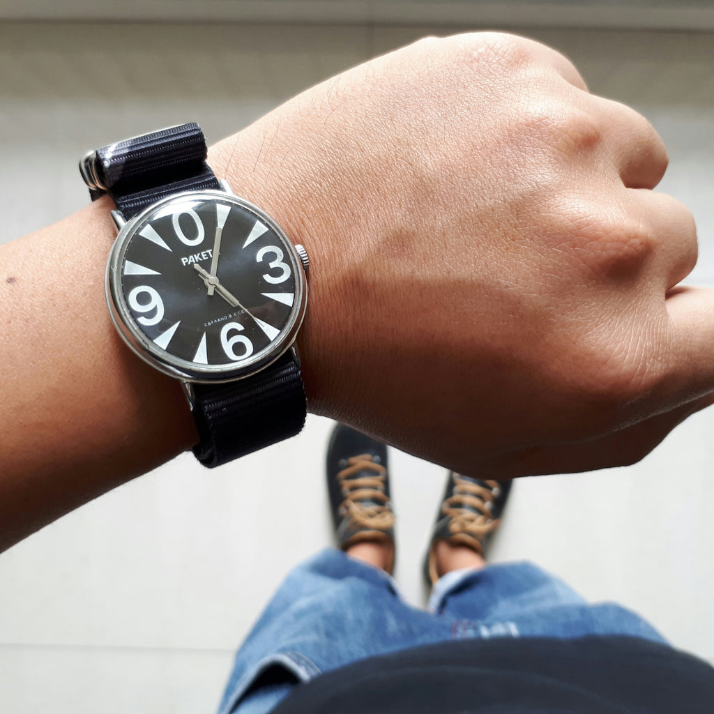 Raketa Big Zero Mini on Black Razor strap by #varioeveryday member Ivan