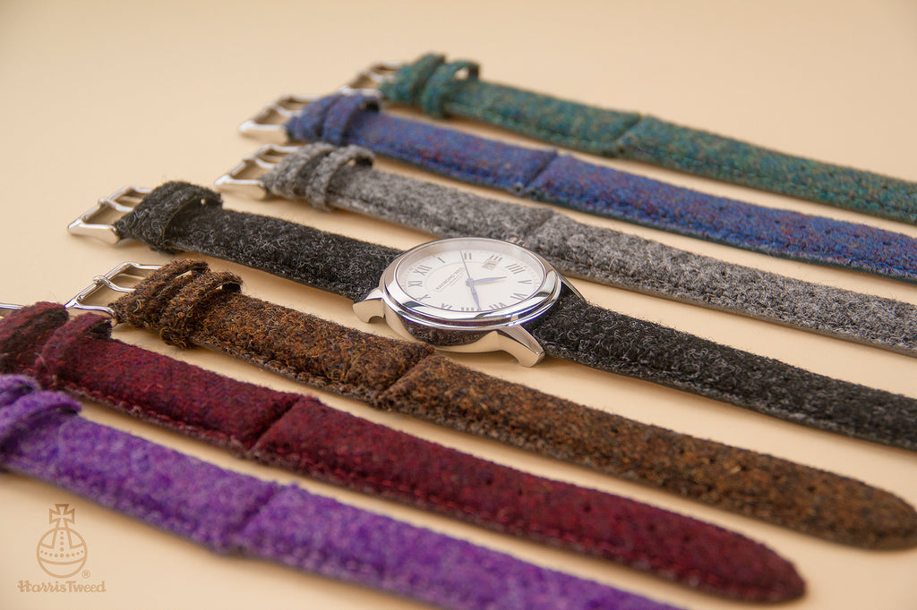 raymond weil dress watch with vario harris tweed watch strap