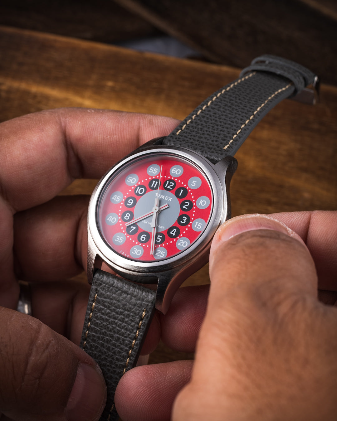 Timex todd snyder watch on vario leather watch strap