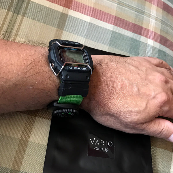 casio gshock with vario watch strap