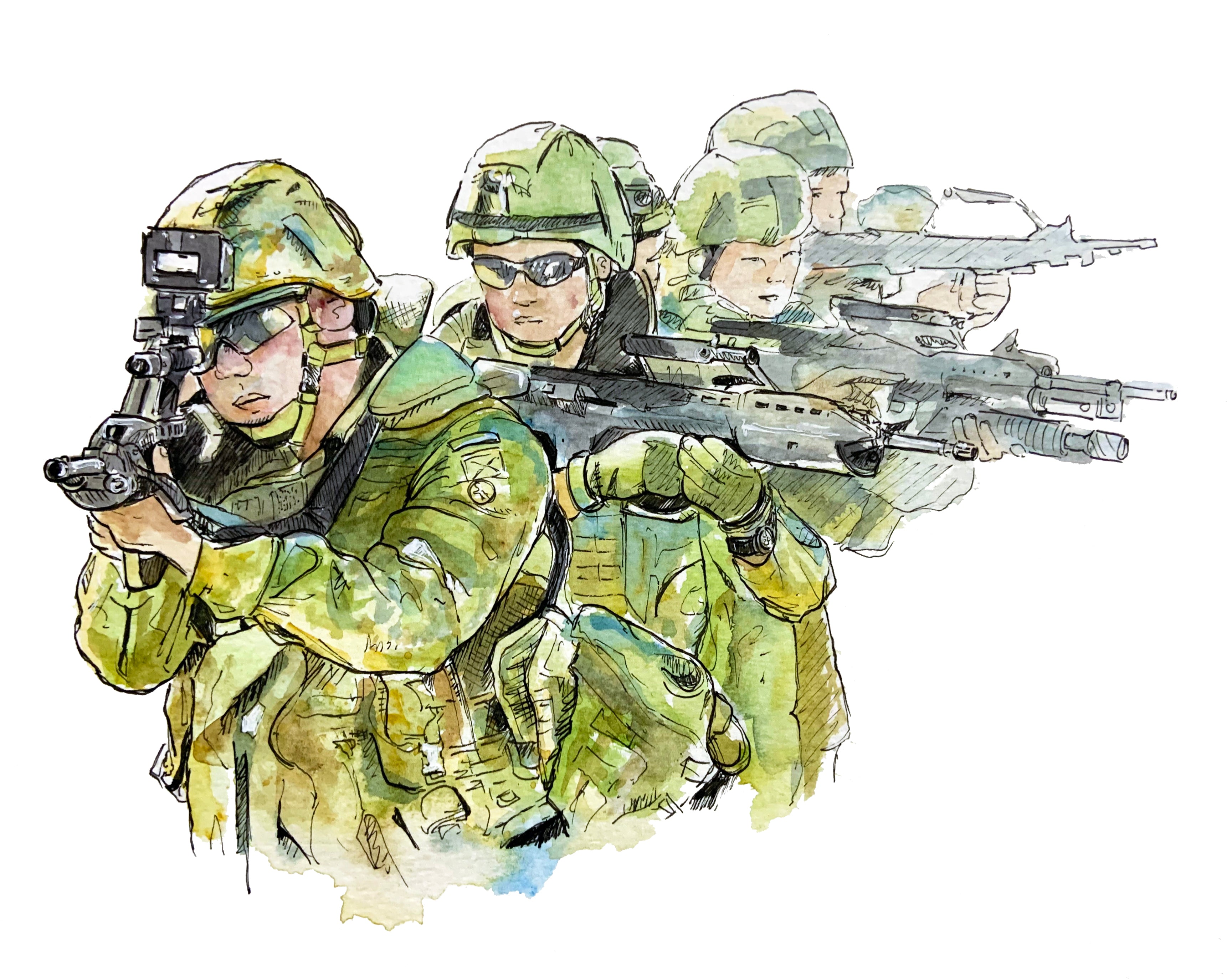 singapore armed forces illustration