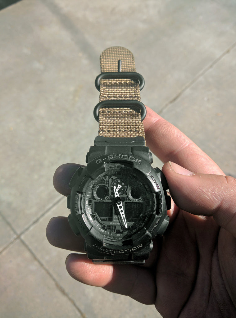 Casio G-Shock GA-100 with Vario's 