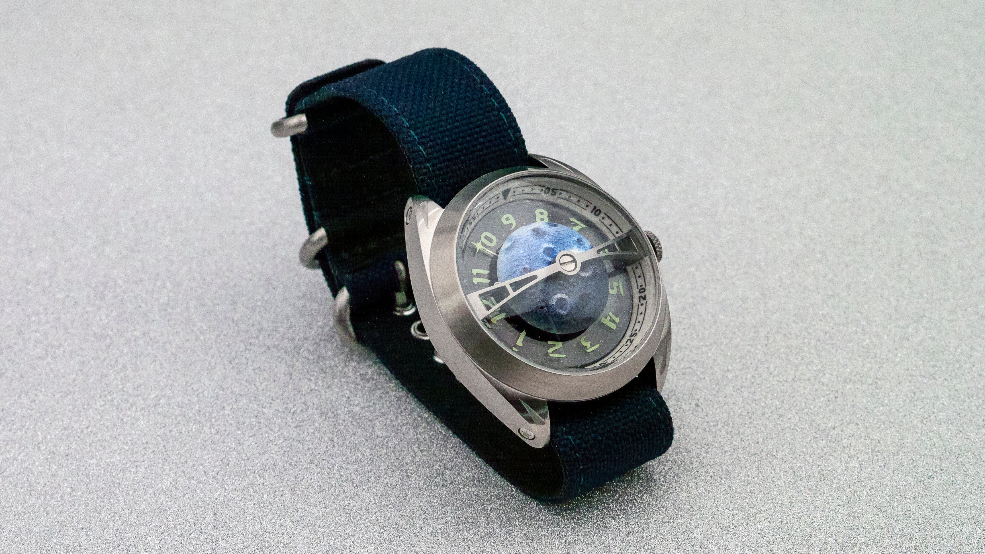 kaal multiverse watch with vario ballistic nylon watch strap