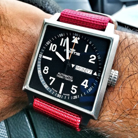 fortis watch with vario ballistic nylon watch strap