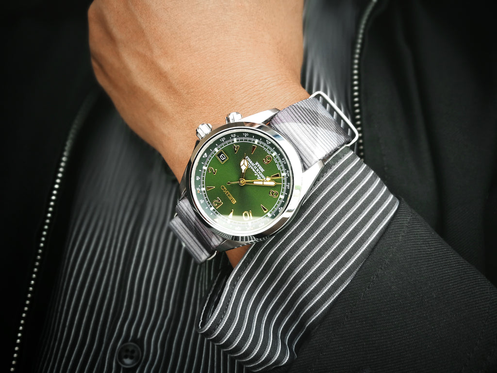 Seiko Sarb17 Alpinist on Mono Plaid strap by #varioclub member Teh Lee