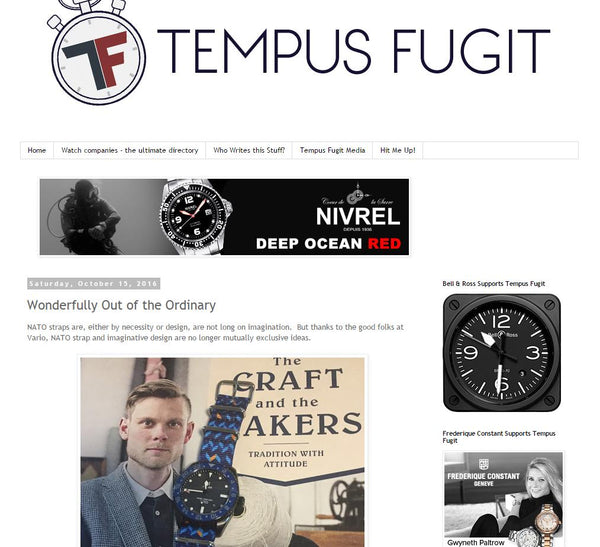 tempus fugit vario graphic strap review