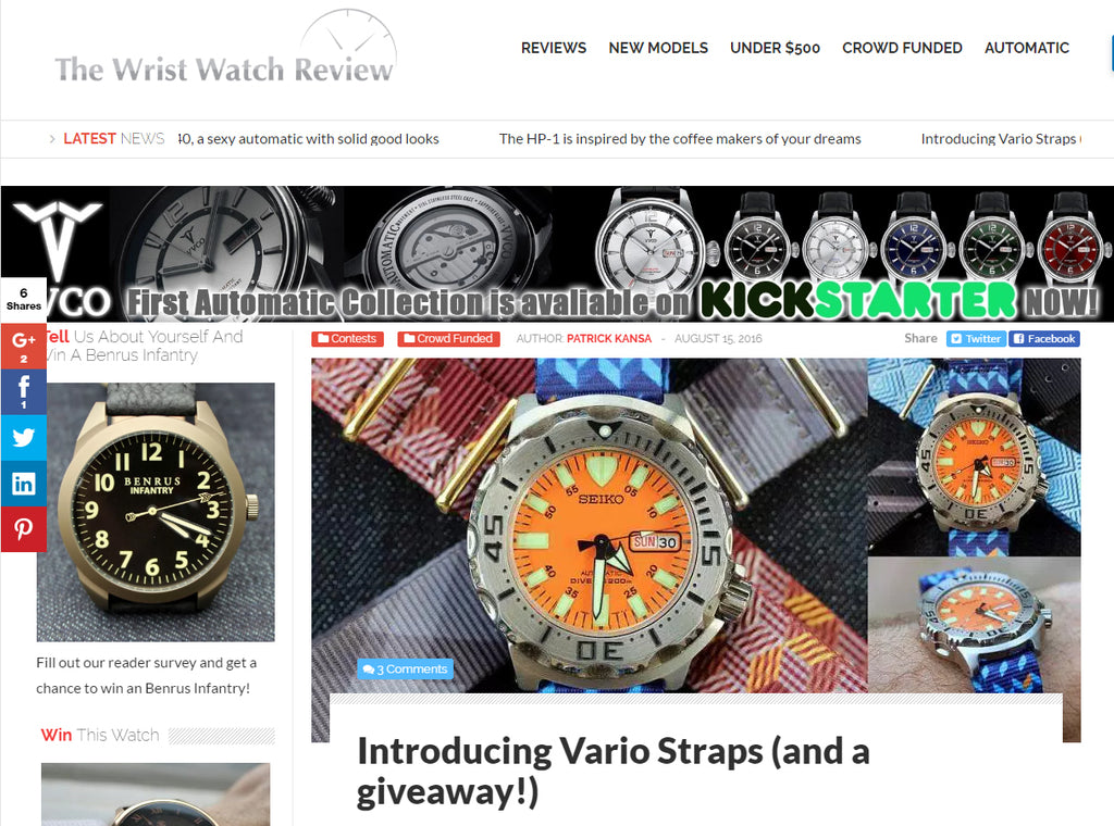 wrist watch review of vario watch strap