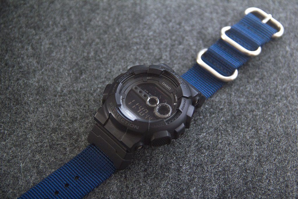 Ballistic Nylon Navy Blue Zulu Watch 