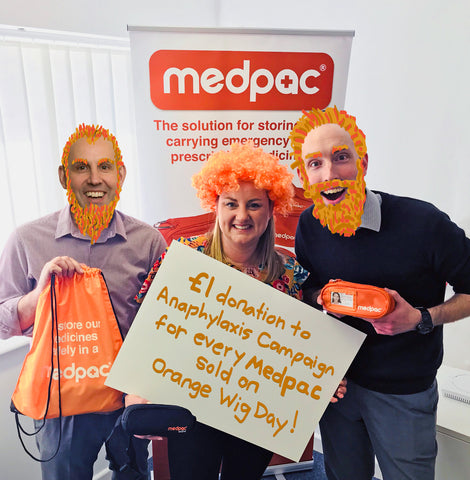 Get set for #OrangeWigDay to raise awareness of Anaphylaxis