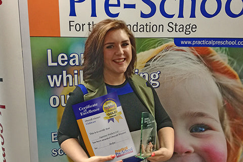 Proud winners at the Practical Pre-School Awards