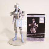 Oblivion Action Figure - IAmElemental - Series II / Wisdom, posed on stand with character card