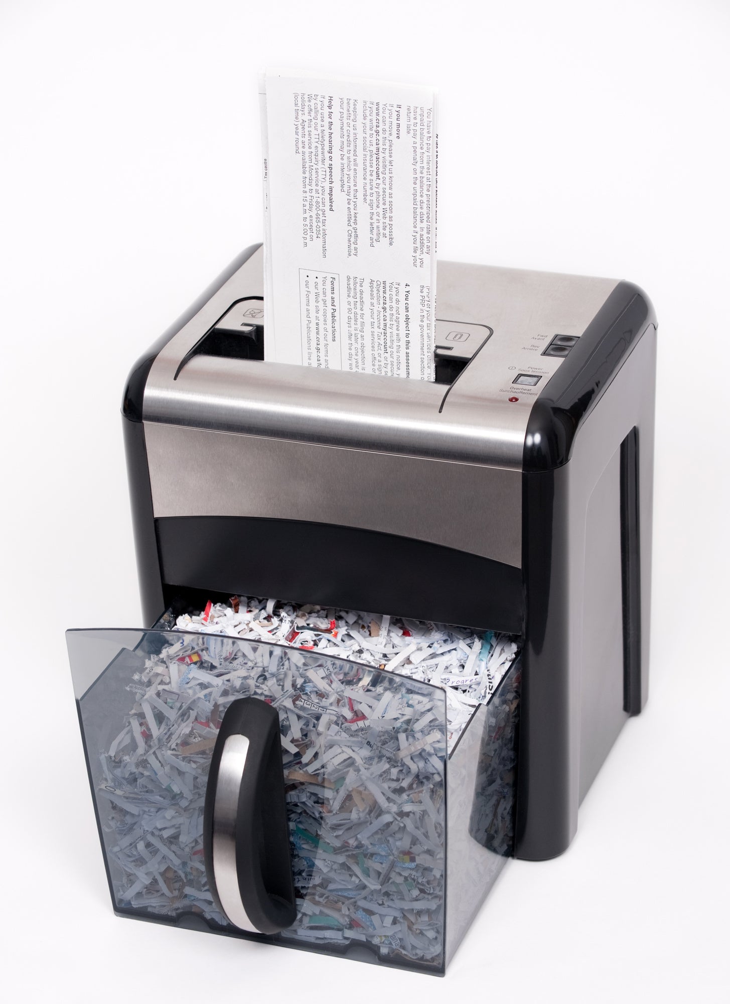 shredding paper