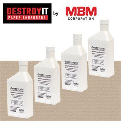 MBM Destroyit Paper Shredder Oil (4 x 1 gallon) – Destroyit Paper Shredders