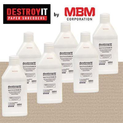 MBM Destroyit Paper Shredder Oil (4 x 1 Gallon)