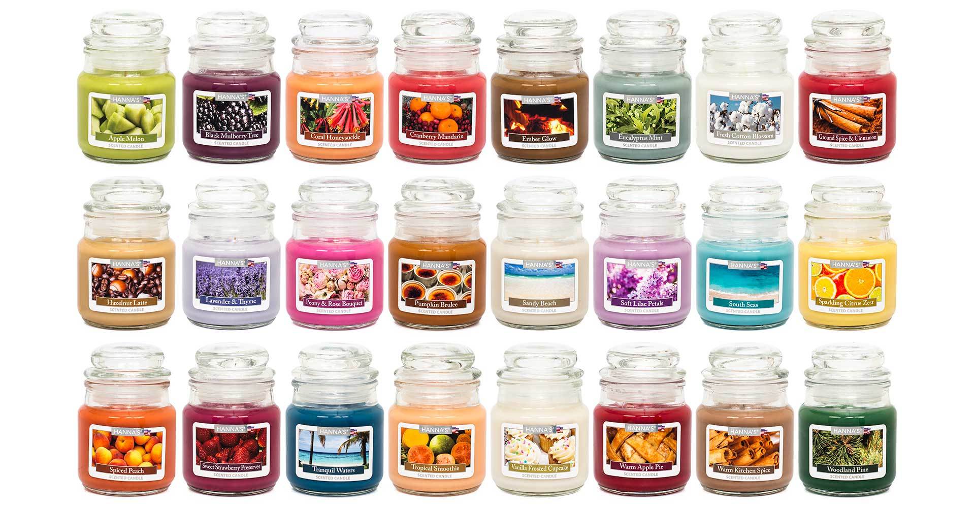 glow scented candles
