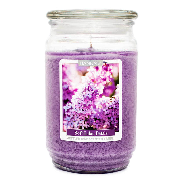 Buy Soft Lilac Petals Scented Mottled Wax Candle at Candlemart.com for ...