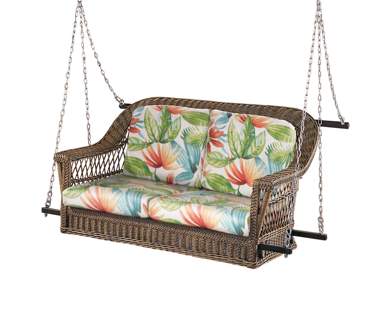 rattan porch swing