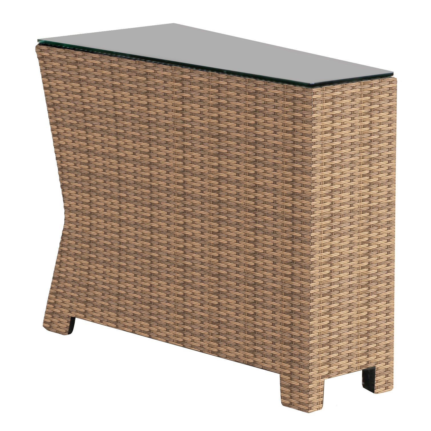 outdoor wedge side table