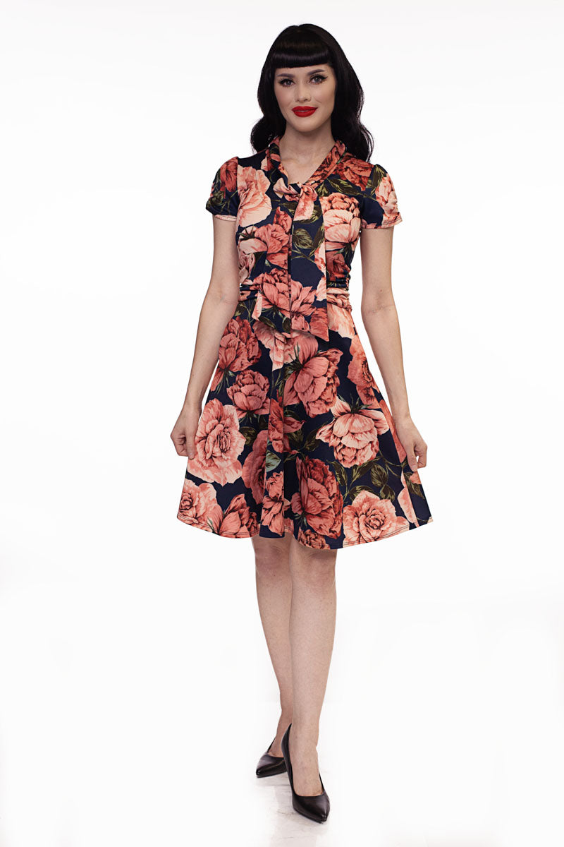 floral swing dress