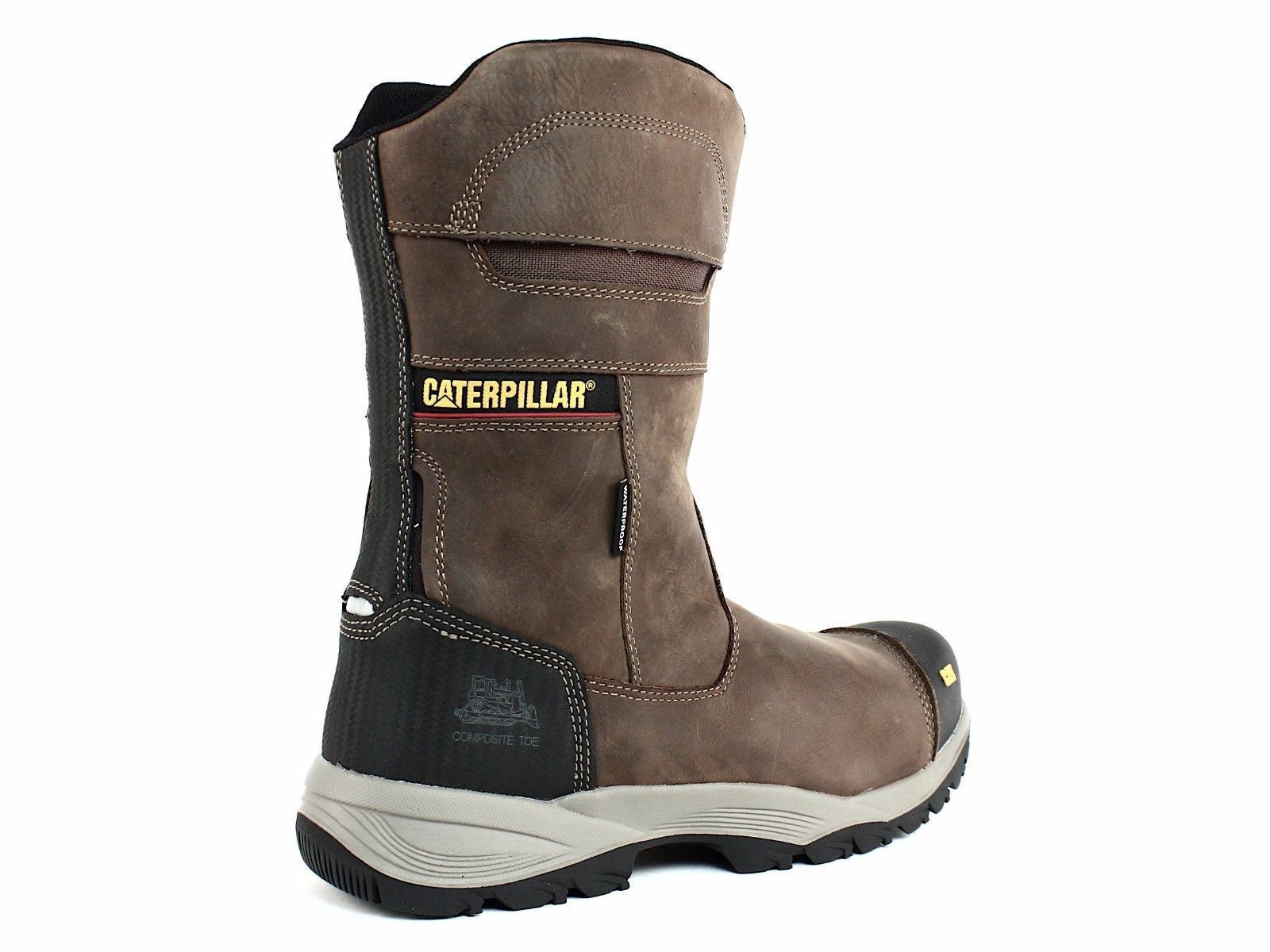 caterpillar pull on work boots