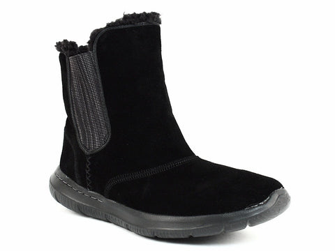 Welkom kristal Verheugen Skechers GO WALK Chugga Women's Casual Ankle Winter Warm Black Suede B –  ShoeVariety.com