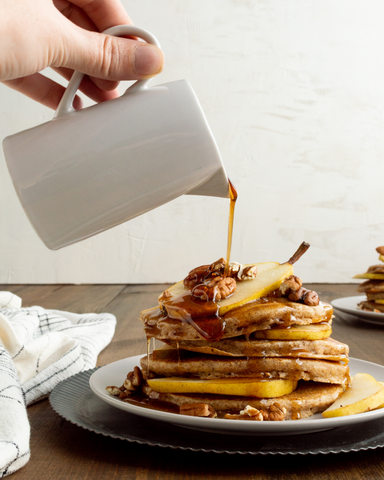 Pecan Pear Pancakes